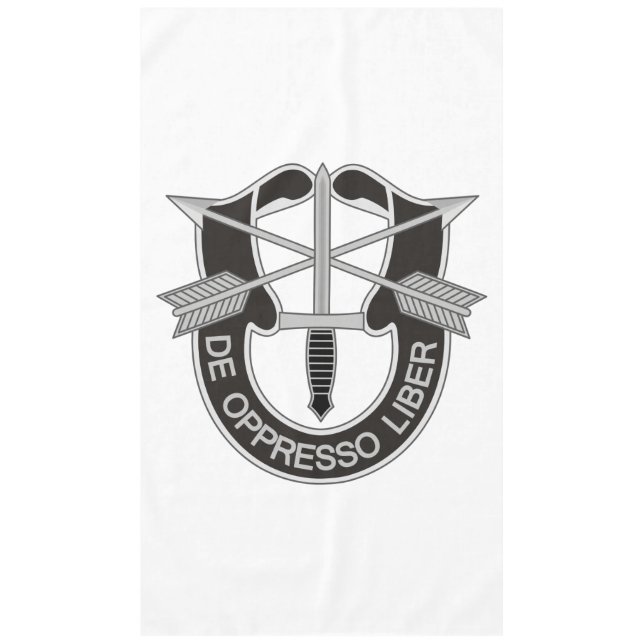 Special Forces SF De Oppresso Liber Tablecloth (Front)