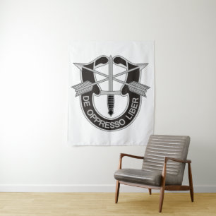 Special Forces SF De Oppresso Liber Tapestry