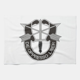 Special Forces SF De Oppresso Liber Tea Towel