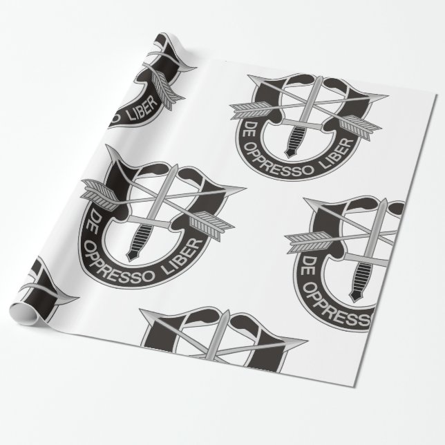 Special Forces SF De Oppresso Liber Wrapping Paper (Unrolled)