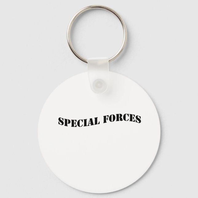 Special Forces stencil.jpg Key Ring (Front)