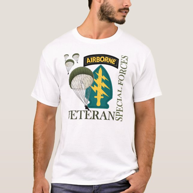 Special Forces Veteran - Airborne T-Shirt (Front)