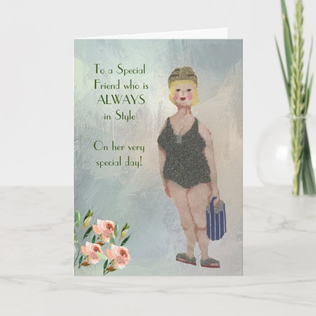 Special Friend Always in Style Glam Card (Front)
