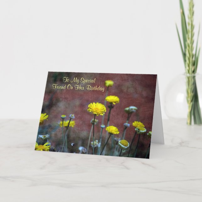 Special Friend Birthday Card (Front)