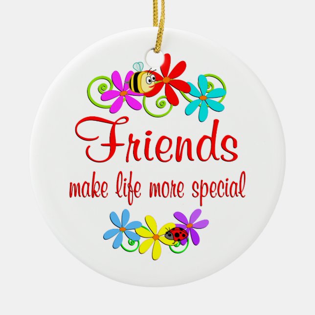 Special Friend Ceramic Tree Decoration (Front)