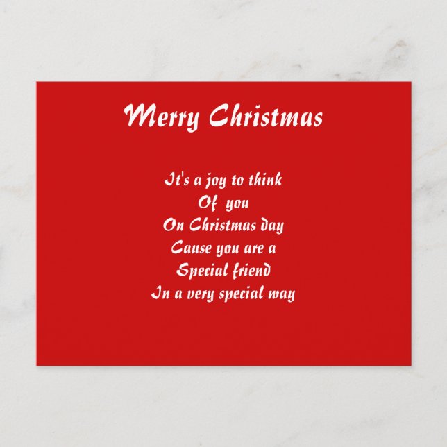 Special friend postcards (Front)