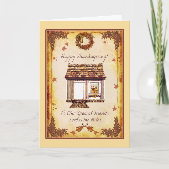 Special Friends Thanksgiving Across the Miles Card (Front)