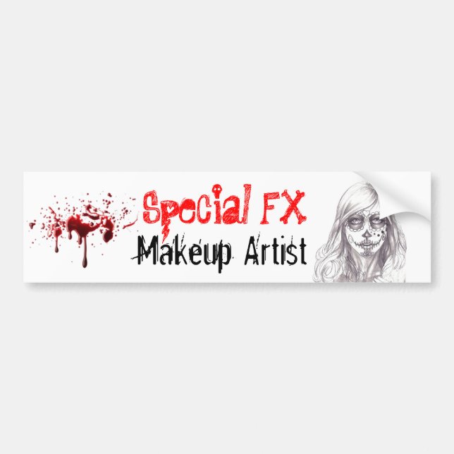 Special FX Makeup Artist Bumper Sticker (Front)