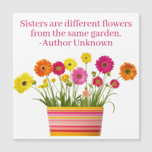 Special gift for sister magnetic card