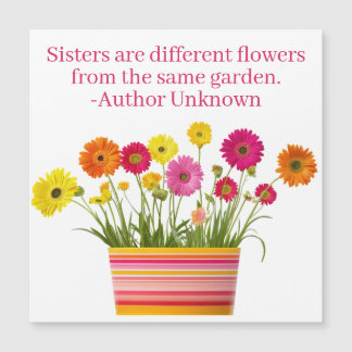 Special gift for sister magnetic card