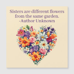 Special gift for sister magnetic card