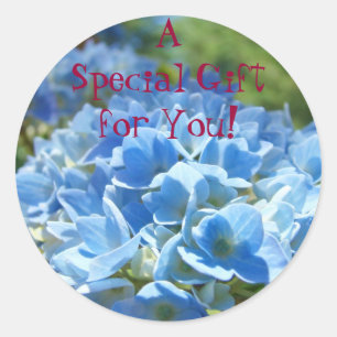 Special Gift for You! stickers Blue Hydrangeas