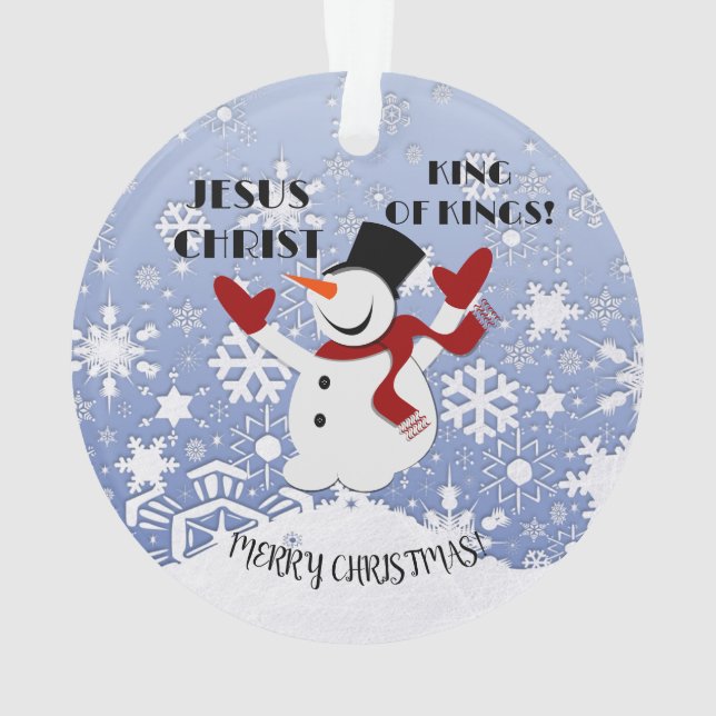 Special Gift Photo Acrylic Ornament (Back)