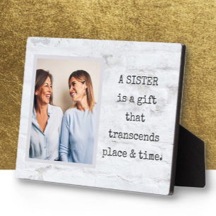 Special Gift! SISTER Photo Plaque with Easel