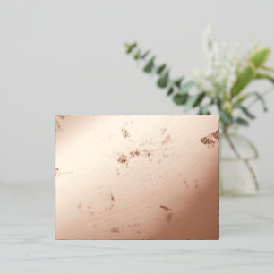 Special Gold Abstract Butterfly Pattern Foil Holiday Postcard