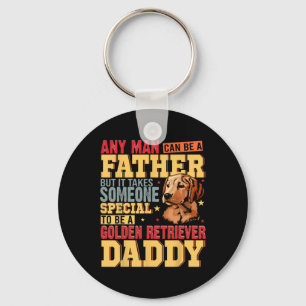 Special Golden Retriever Daddy Fathers Day Dog Lov Key Ring