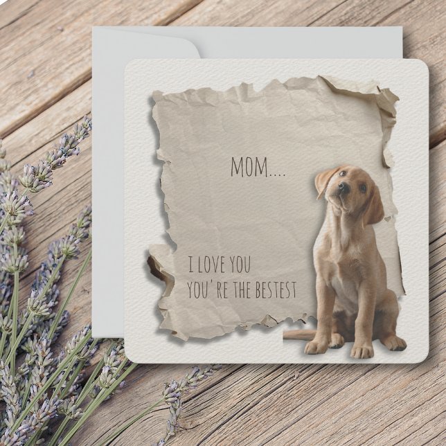 Special Golden Retriever Mum Card (Mothers Day is a great time to show mom how special she is, but any day is a day to say I love you!)