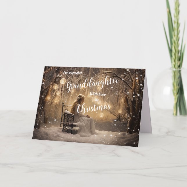 SPECIAL GRANDDAUGHTER CHRISTMAS CARD (Front)