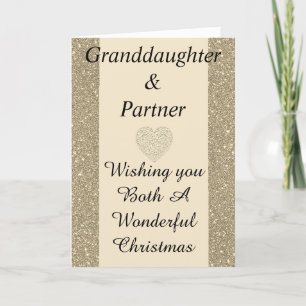 special granddaughter & partner Christmas card