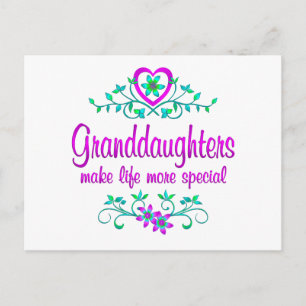 Special Granddaughter Postcard