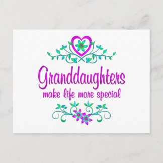 Special Granddaughter Postcard