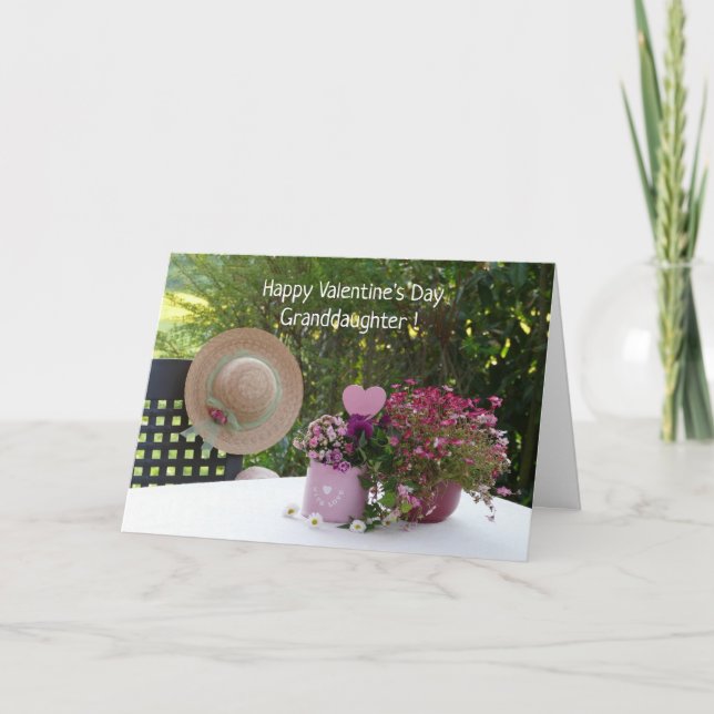 SPECIAL GRANDDAUGHTER VALENTINE CARD (Front)