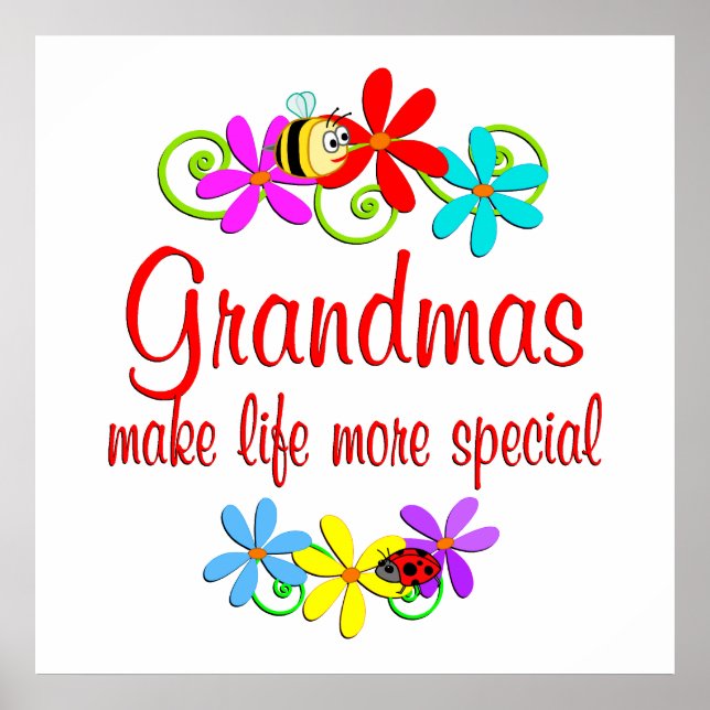 Special Grandma Poster (Front)