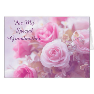 Special Grandmother Pink Roses Mother's Day Card