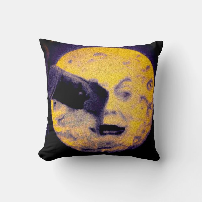 Special Halloween Edition A Trip to the Moon Retro Cushion (Front)