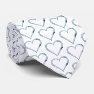Special hearts pattern tie