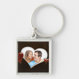 Special Hearts Photo Template Keychain