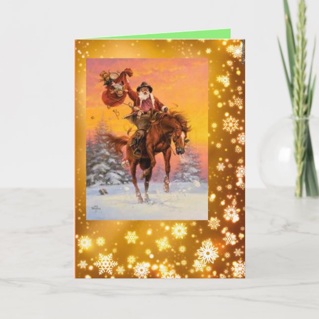 Special Horse Lover Christmas Card (Front)