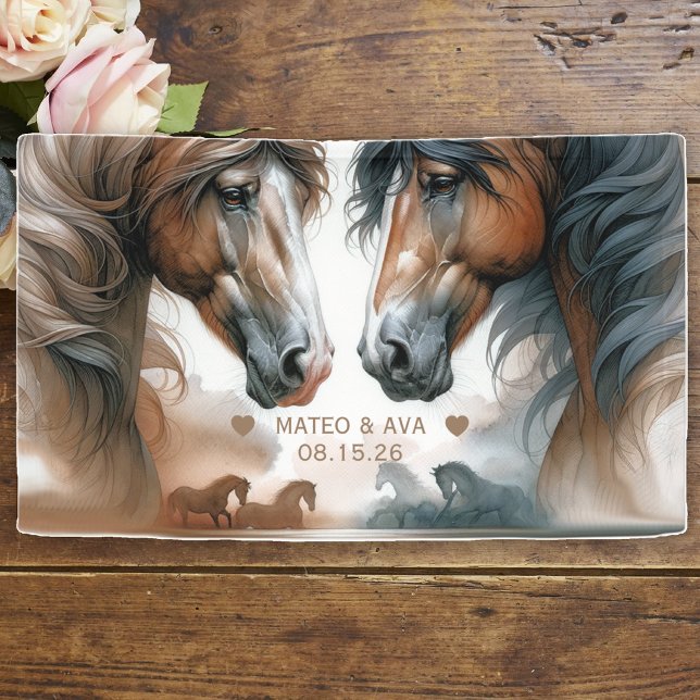 Special Horses Brown Wedding Banner (Creator Uploaded)