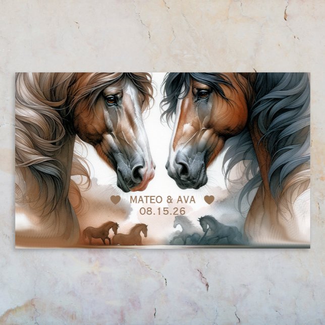 Special Horses Brown Wedding Poster (Creator Uploaded)