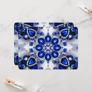 Special invitations with Blue White Design 