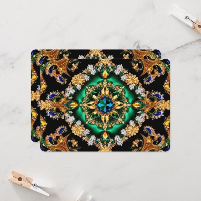 Special invitations with Brazilian Colours Design  (Front/Back In Situ)