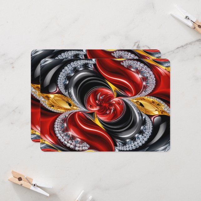 Special invitations with German Design  (Front/Back In Situ)