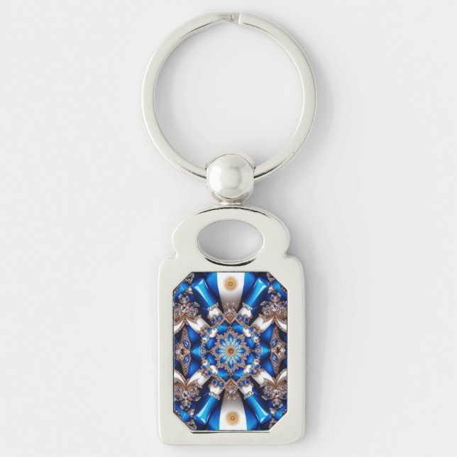 Special keychain with Argentinian Colours Design (Front)