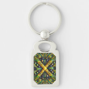 Special keychain with Jamaican Colours Design