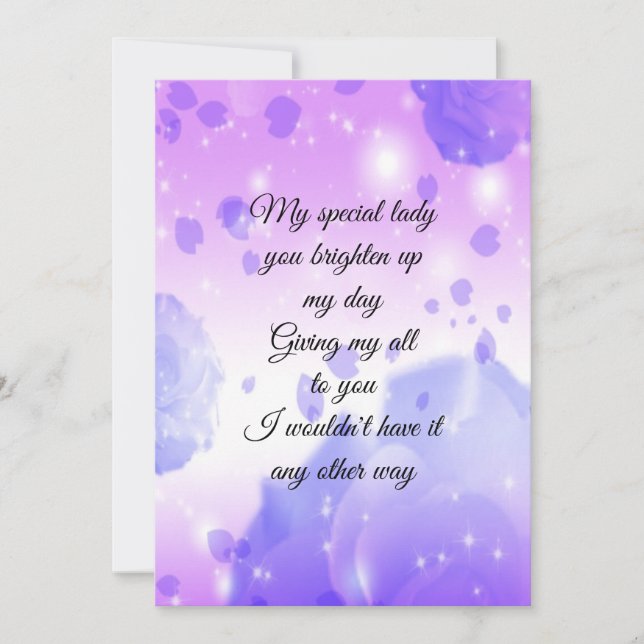 Special lady card (Front)