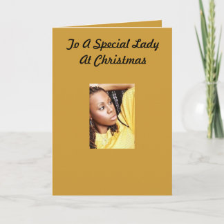 Special Lady Christmas Card