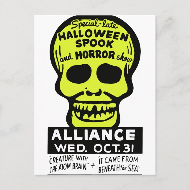 Special Late Spook and Horror Show Postcard (Front)