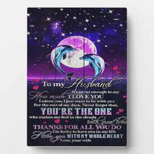 Special letter To my Husband Indoor Decoration Plaque