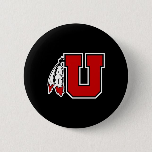 Special Logo Utah Utes Sticker  6 Cm Round Badge (Front)