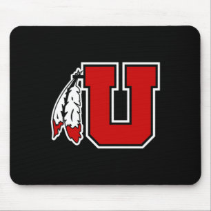 Special Logo Utah Utes Sticker Mouse Pad