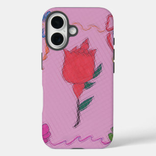 Special Lovely Rose Cute Baby Pink colours iPhone 16 Case
