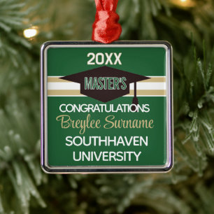 Special! Master Degree  Metal Ornament