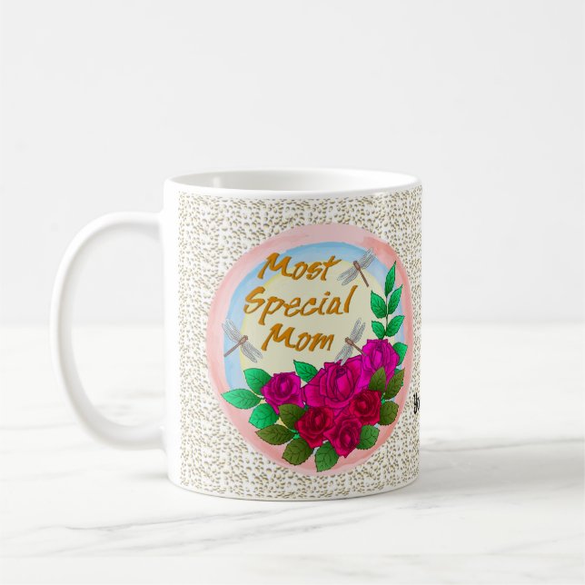 Special Mum Roses  mug (Left)