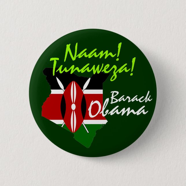 SPECIAL:  Naam!  Tunaweza! 6 Cm Round Badge (Front)