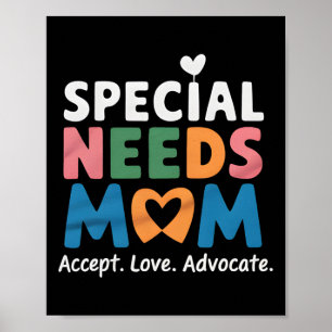 Special Needs Mum Mothers Day Mama Daughter Son Pr Poster